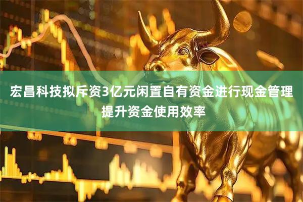 宏昌科技拟斥资3亿元闲置自有资金进行现金管理 提升资金使用效率
