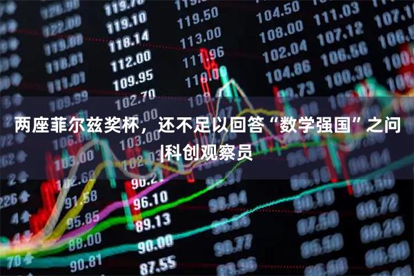两座菲尔兹奖杯，还不足以回答“数学强国”之问|科创观察员